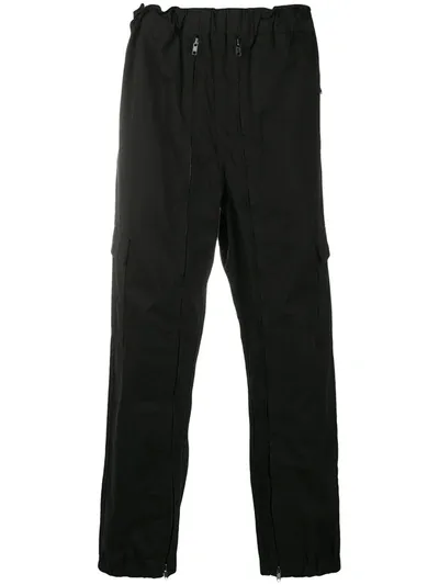 Random Identities Drawstring Track Trousers In Black