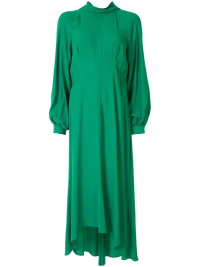 Ginger & Smart Slit-embellished Dress In Green