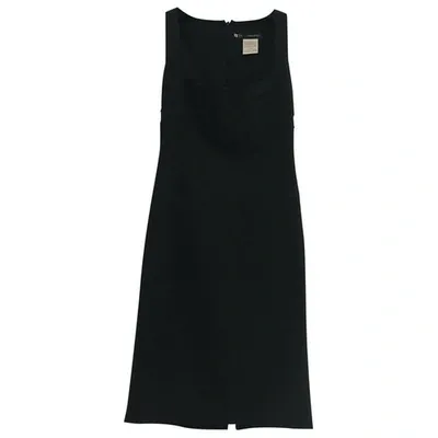 Pre-owned Dsquared2 Wool Mid-length Dress In Black