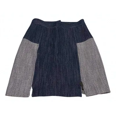 Pre-owned Tibi Mini Skirt In Blue