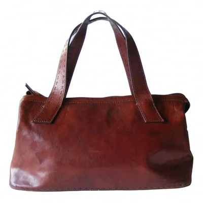 Pre-owned Fossil Leather Handbag In Brown