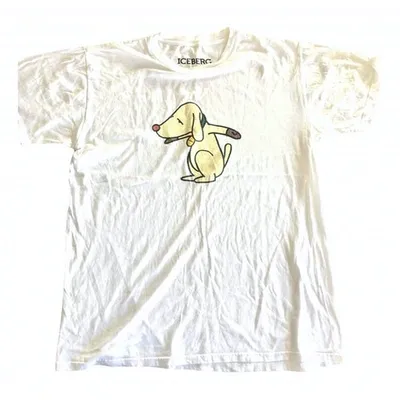 Pre-owned Iceberg White Cotton T-shirt