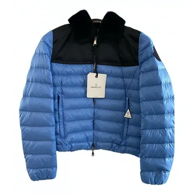 Pre-owned Moncler Puffer In Turquoise