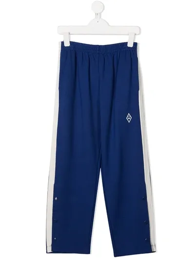 The Animals Observatory Kids' Logo Horse Track Pants In Blue