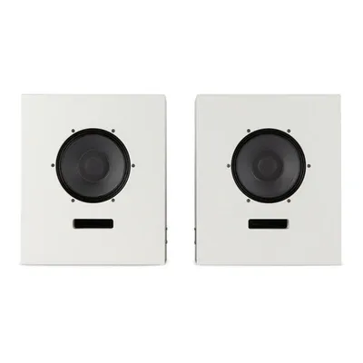 Ojas Ssense Exclusive Grey Mist Wood Bookshelf Speakers In Mist Gray