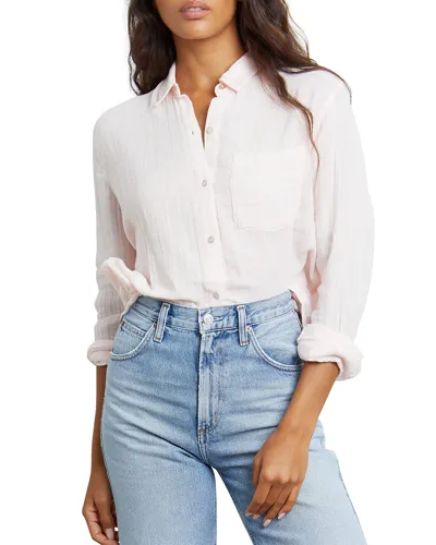 Rails Ellis Long Sleeve Gauze Shirt In Petal