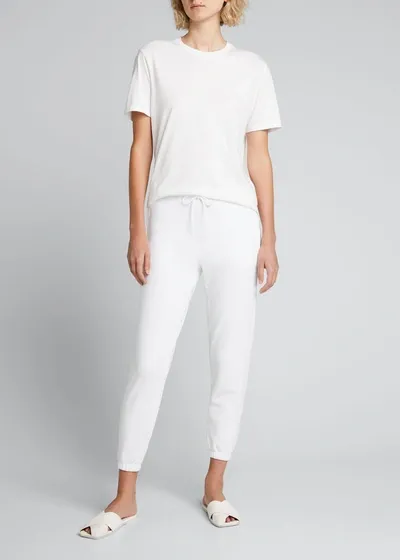 Vince Essential Cotton Joggers In Optic White