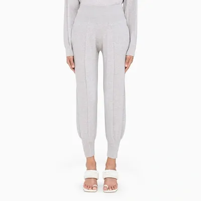 Stella Mccartney Grey Wool Jogging Trousers