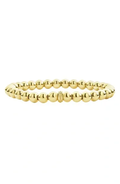 Lagos Caviar Gold Collection 18k Gold Beaded Bracelet, 6mm