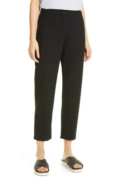 Eileen Fisher Slouch Ankle Pants In Black