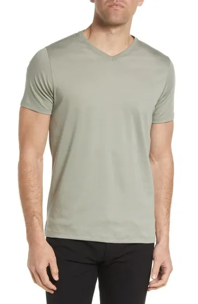 Robert Barakett Georgia Regular Fit V-neck T-shirt In Dried Sage