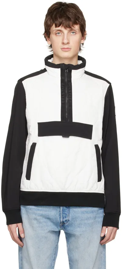 Belstaff Area Pullover Half Zip Jacket White