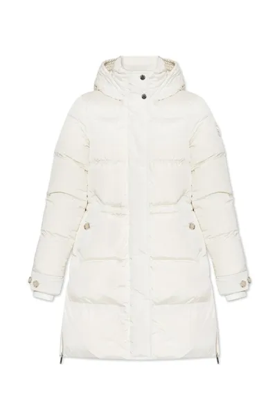 Woolrich Alsea Puffy Parka Hooded Jacket White  Woman