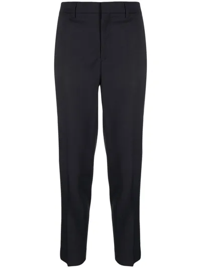 Filippa K Emma Cropped Tailored Trousers In Blue