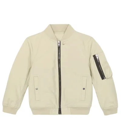 Rick Owens Kids' Down Bomber Jacket In 08 Pearl