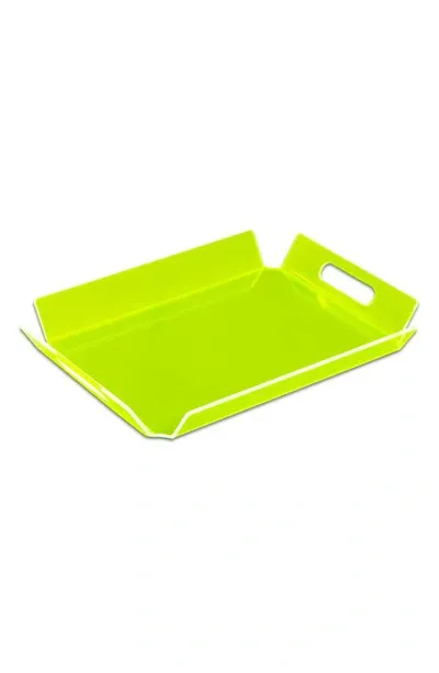 Bey-berk Unisex Dezi Acrylic Tray In Green