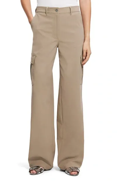 Theory Straight-leg Cargo Pants In Bark