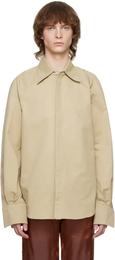 Bianca Saunders Beige Row Back Shirt