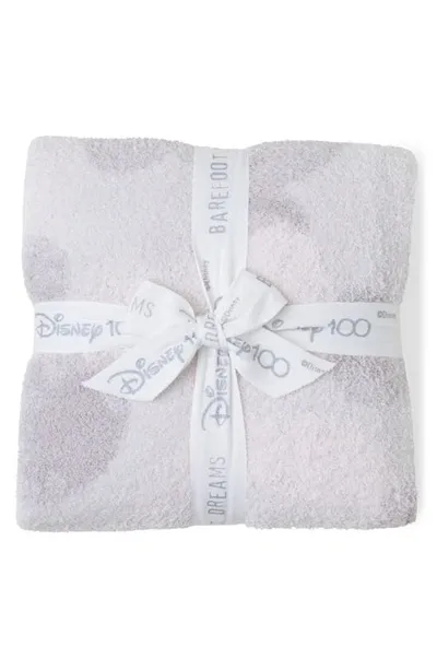 Barefoot Dreams Kids' Cozychic Disney Mickey Mouse Stamped Stroller Blanket In Almond Multi