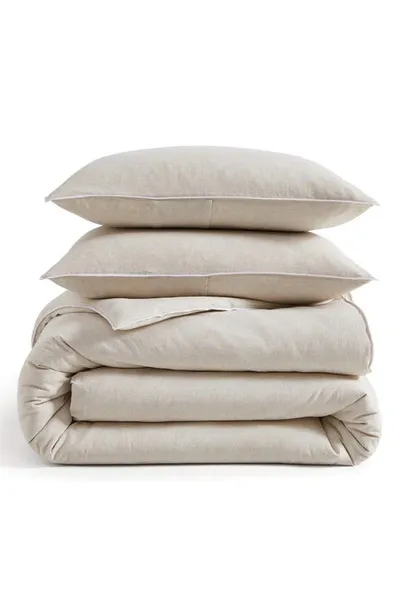 Dkny Pure Washed Linen-blend Duvet Set, Full/queen