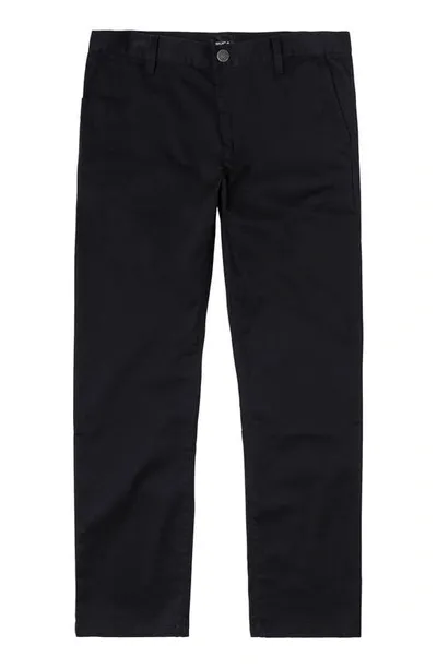 Rvca Kids' Weekend Stretch Pants In Black