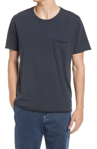 Rag & Bone Miles Organic Cotton Pocket T-shirt In Dark Grey