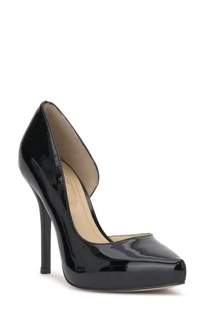 Jessica Simpson Talour Pointed Toe Half D'orsay Pump In Black