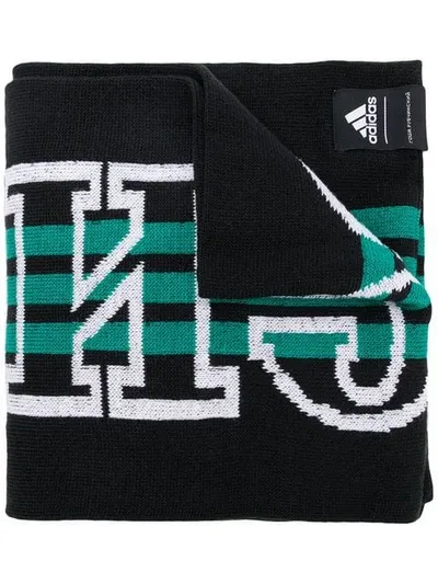 Gosha Rubchinskiy X Adidas Logo Scarf In Black