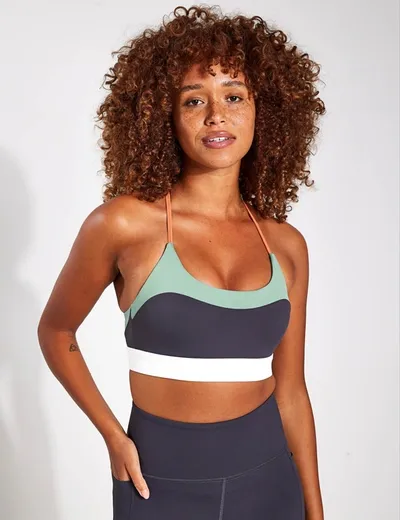 Lilybod Limitless Sports Bra In Blue