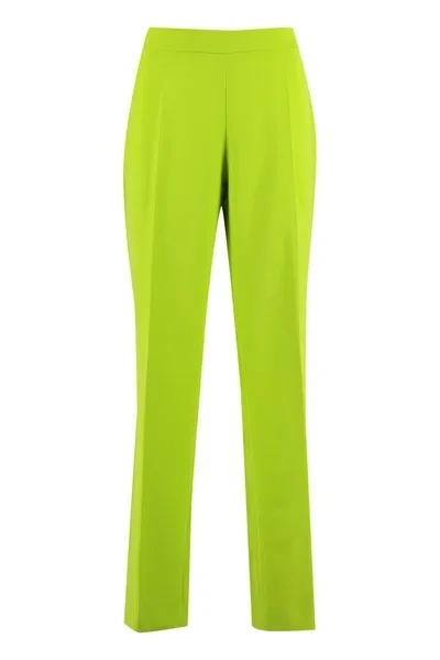 Clips High-rise Trousers In Green