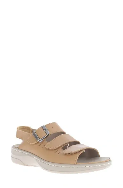 Propét Breezy Walker Sandal In Tan