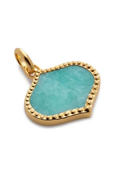 Monica Vinader Lotus Pendant In Gold