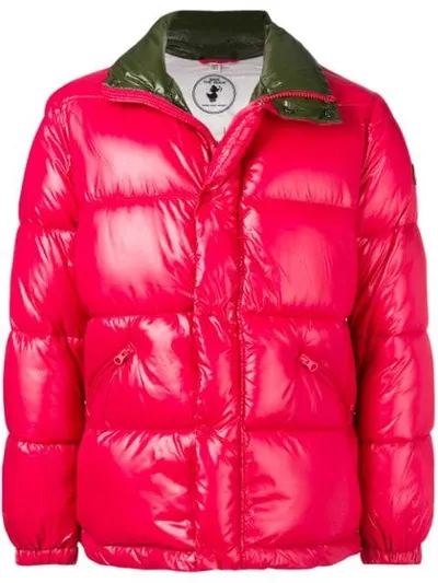 Save The Duck Padded Bomber Jacket In Red