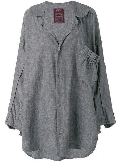 Pre-owned John Galliano 1985 Oversized Shirt In Grey