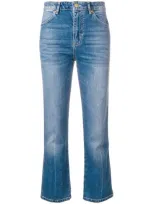 Victoria Victoria Beckham Straight Leg Jeans In Mineral Wash