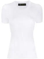 Versace V-knit Top In White