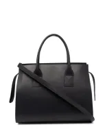 Marsèll Riga Media Leather Tote In Schwarz