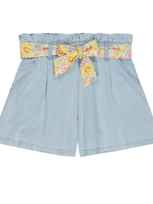 Tartine Et Chocolat Kids' Chambray Shorts In Bleach