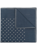 Lardini Spot-print Lien Scarf In Blau