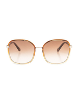 Chloé Eyewear Square Frame Sunglasses In Brown