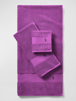 Ralph Lauren Polo Player Wash Towel In Paloma Purple