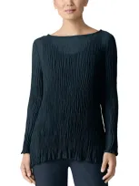 Bloomingdale's Eileen Fisher Bateau Neck Tunic Sweater In Deep Adriatic