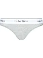 Calvin Klein Logo Bikini Briefs In Grey