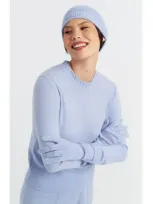 Chinti & Parker Wool-cashmere Beanie In Washed Blue