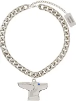 Chopova Lowena Silver Top Dog Necklace