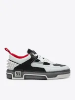 Christian Louboutin Astroloubi Leather Low-top Trainers In Gray