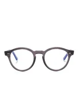 Cutler And Gross Round-frame Glasses In Brown