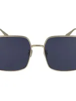 Dior Eyewear Cannage S1u Square Frame Sunglasses In Gold