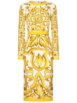 Dolce & Gabbana Majolica-print Midi Dress