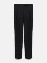 Dorothee Schumacher Stretch Wool Pants With Piping In Black